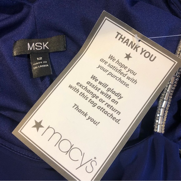 NWT MSK Embellished Cold Shoulder Dress, 12 - Picture 11 of 13